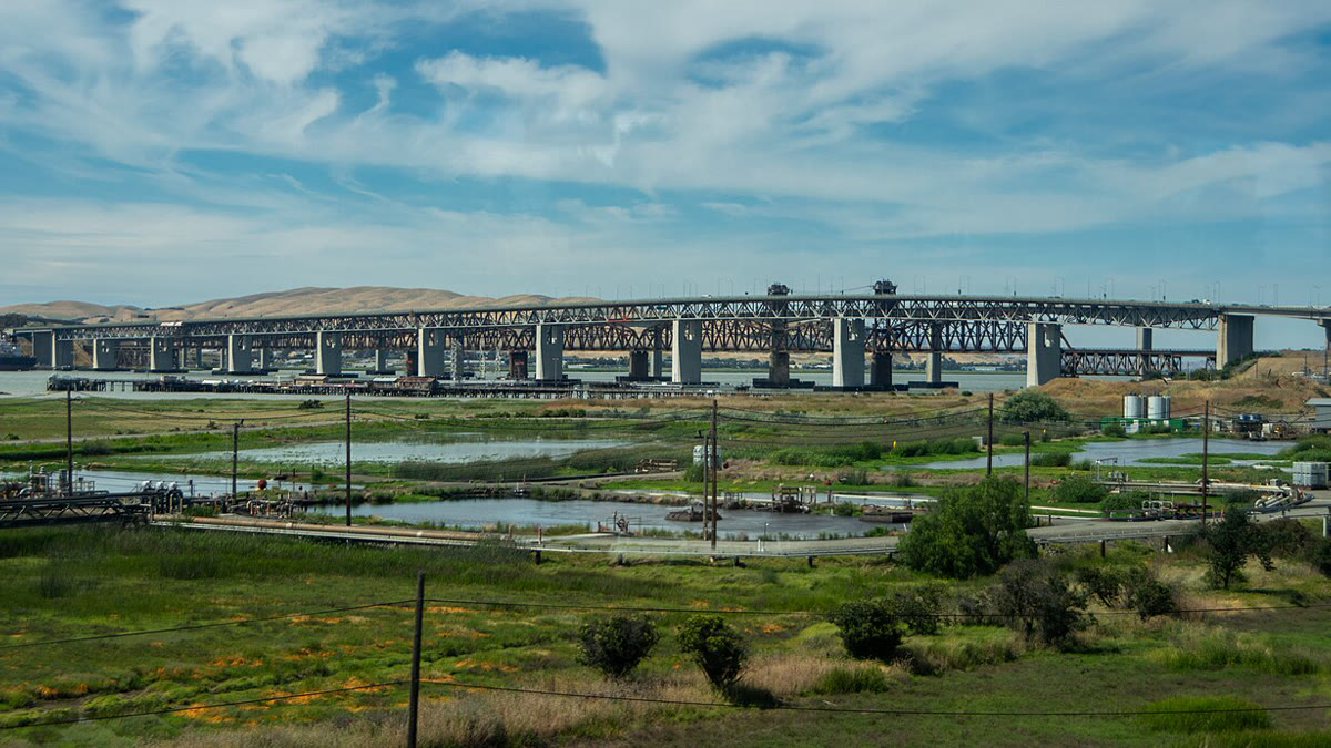 Benicia-Martinez Bridge across the Carquinez Strait
